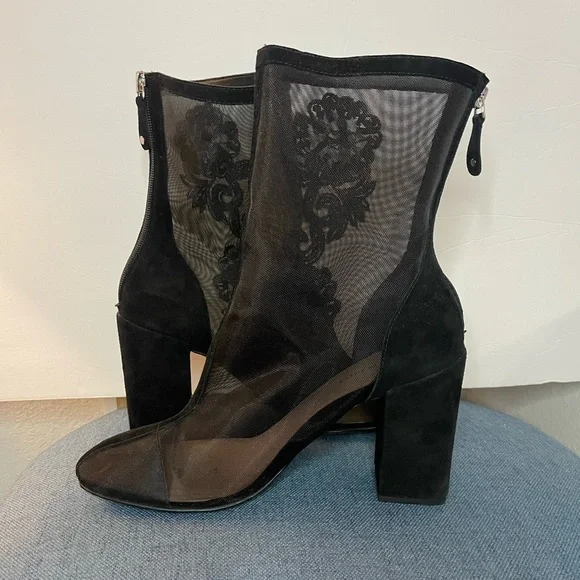 Joyce Azria dressy mesh booties in a size 10 - Picture 2 of 11